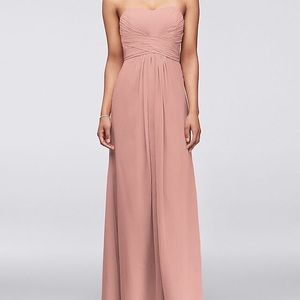 Bridesmaid Dress Strapless Size 2 David’s Bridal